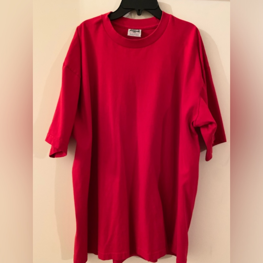 RED Super Heavy weight Solid Men's Shirt - size 2XL  2XX Pro 5 brand